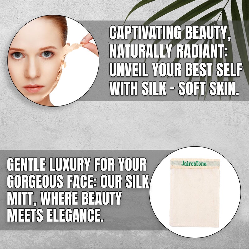 Jairestone Exfoliating Mitt - Body Exfoliator Scrubber - Exfoliating Bath Mitt - Spray Tan & Keratosis Pilaris Remover- Lift Away Dead Skin - Turkish Hammam Glove Exfoliating Kese - Set of 2 Mitts - Image 3